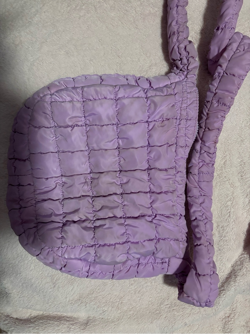 Urban Expressions Quilted Lavender Crossbody Bag